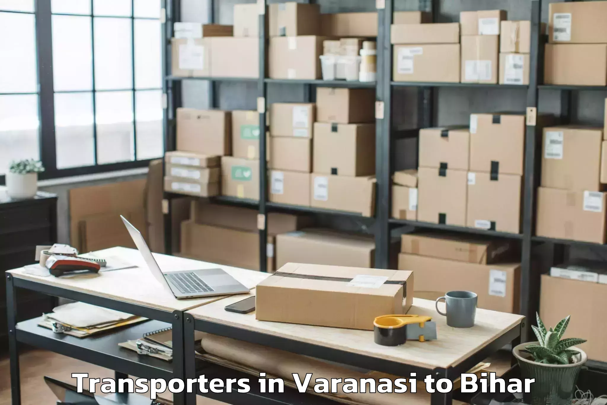 Easy Varanasi to Harsidhi Pakariya Transporters Booking